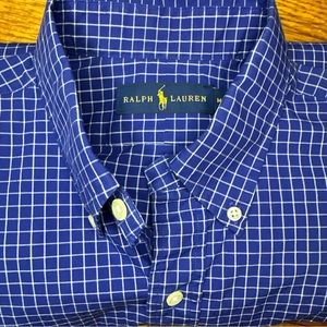 Polo by Ralph Lauren Blue Checkered Casual Button Down Shirt
